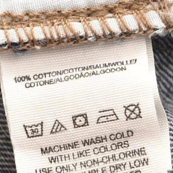 Free People Jean Shorts Button Fly Distressed Blue Cutoffs Size 27 - Picture 6 of 8